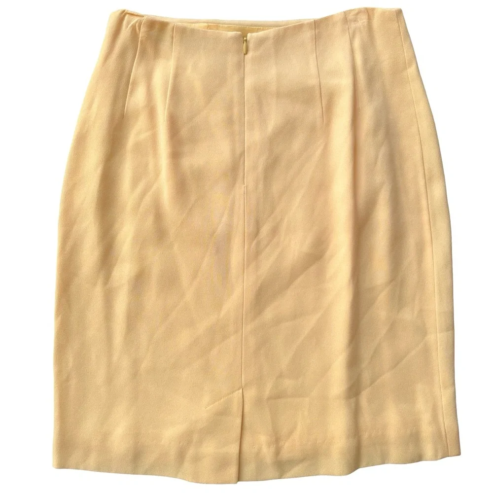 Women's 90s Butter Yellow Pencil Skirt